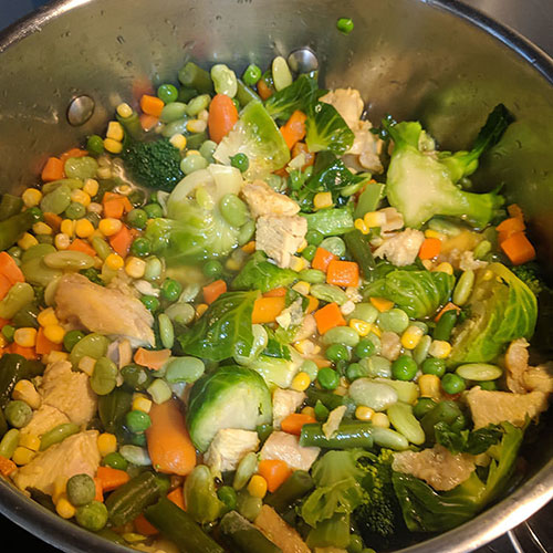 Finished Meal – Spicy Noodle Kale Chop Dish Recipe Finished Meal