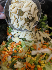 Spicy Noodle Kale Chop Dish